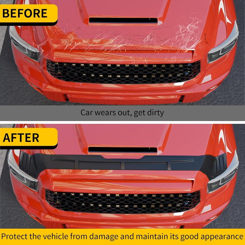 Maxzina Hood Protector Compatible with 2014-2021 Toyota Tundra Hood Shield TPE Hood Deflector Hood Guard for 2020 Tundra Accessories - Image 2